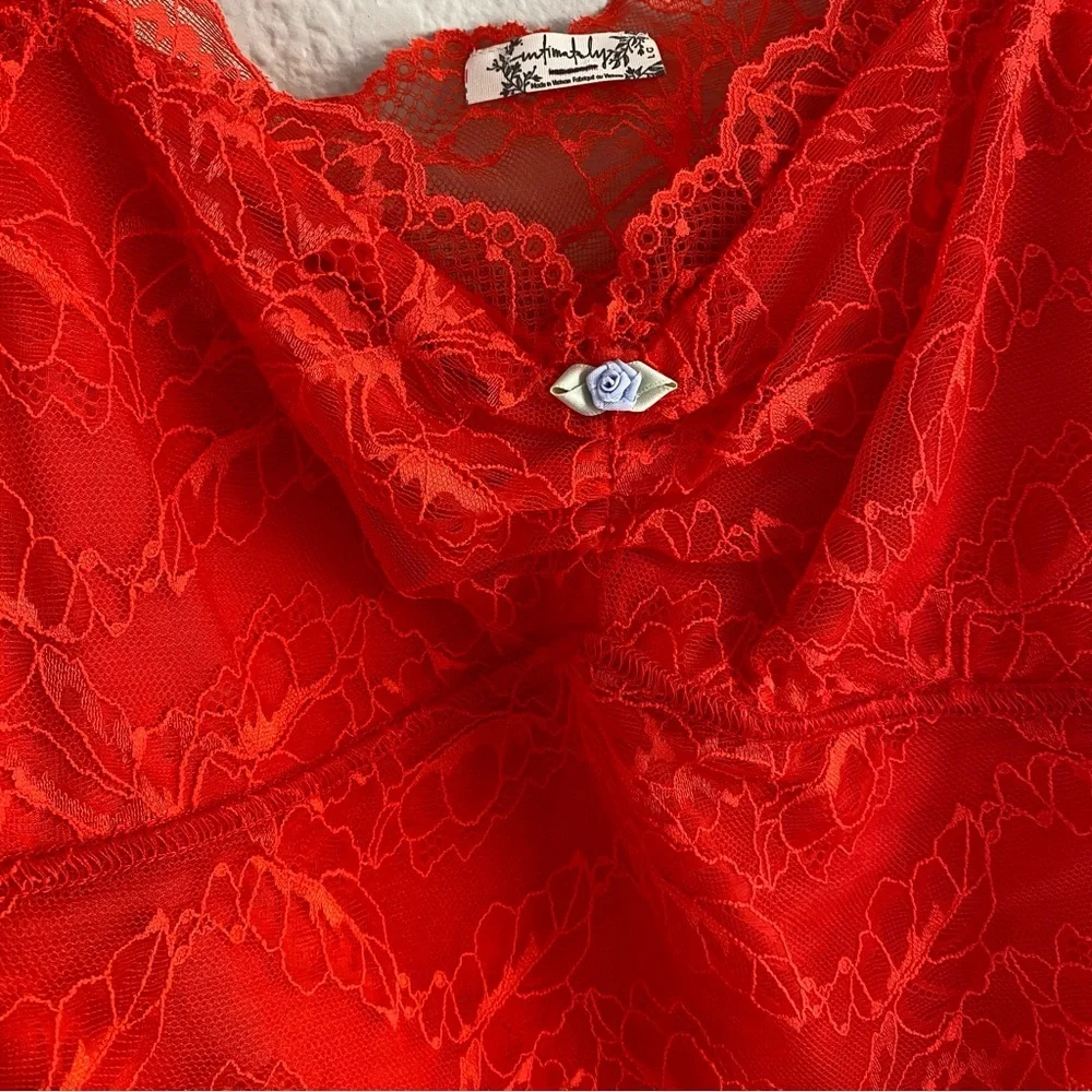 NEW Free People Lacey Essential Red Cami